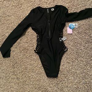 Sexy black one piece